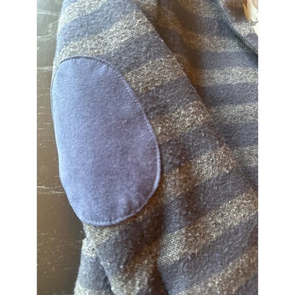 Appaman Boys Horizontal Striped Blue Gray Blazer Jacket Size 6 - Picture 2 of 6